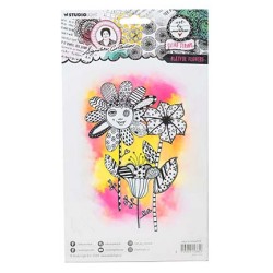 (ABM-SI-STAMP715)Studio light clear stamp Playful flowers Signature Collection nr.715