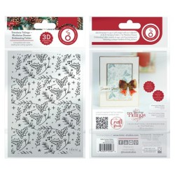 (5526e)Tonic Studios • Timeless Tidings 3D Embossing Folder Mistletoe Shower