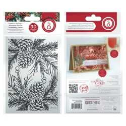 (5528e)Tonic Studios • Timeless Tidings 3D Embossing Folder Pinecone Parade