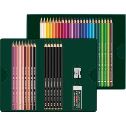 (210053)Polychromos Colour Pensils & Pitt Graphite Matt Drawing Set (40pcs)