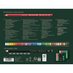 (210053)Polychromos Colour Pensils & Pitt Graphite Matt Drawing Set (40pcs)