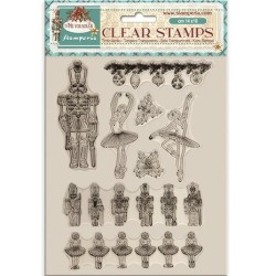 (WTK199)Stamperia The Nutcracker Clear Stamps Ballet and Soldiers