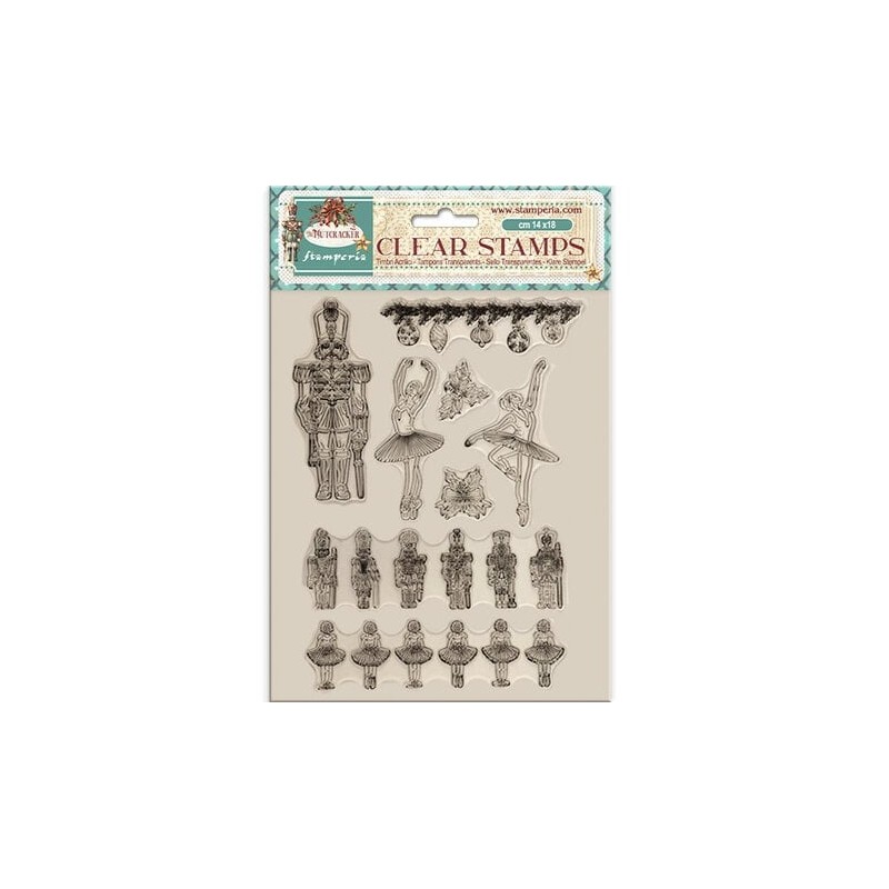 (WTK199)Stamperia The Nutcracker Clear Stamps Ballet and Soldiers