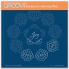 (GRO-GG-42310-12)Groovi Grid Plate A5 JOSIE'S JOY - CIRCULAR (DIAGONAL) LACE DUET