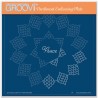 (GRO-GG-42311-12)Groovi Grid Plate A5 JOSIE'S PEACE - CIRCULAR (DIAGONAL) LACE