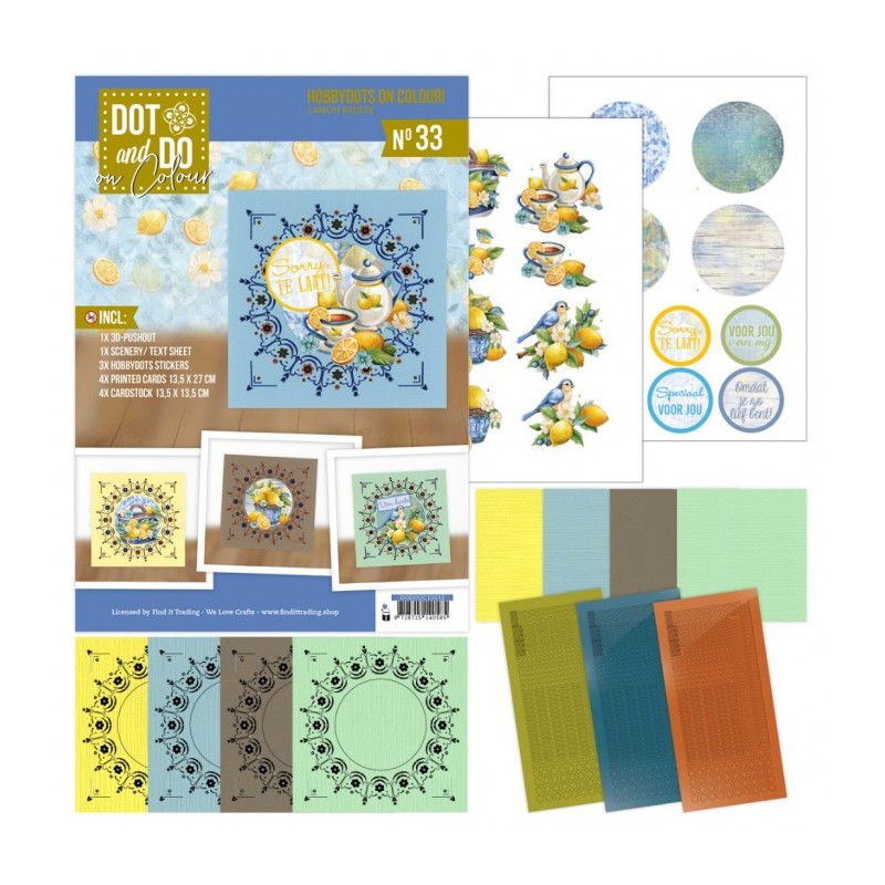 (DODOOC10033)Hobbydots On Colour 33 - Lemon Breeze