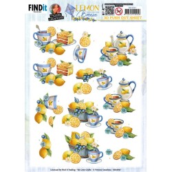 (SB10947)3D Push Out - Yvonne Creations - Lemon Breeze - Lemon Tea