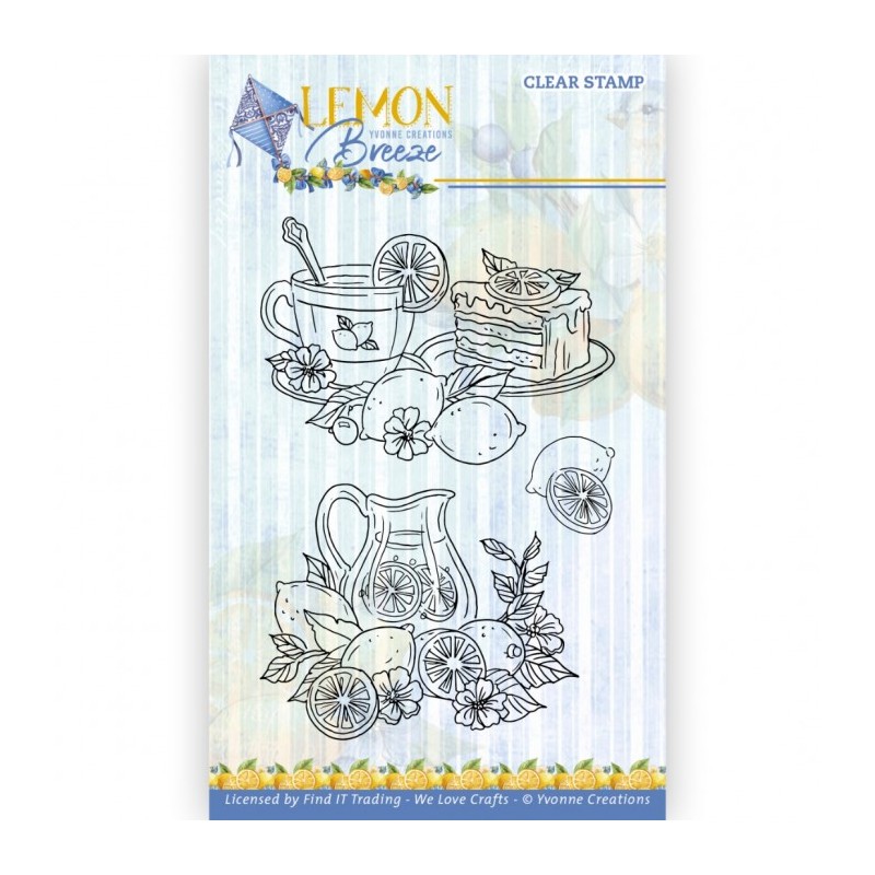 (YCCS10086)Clear Stamps - Yvonne Creations - Lemon Breeze - Lemon Drinks