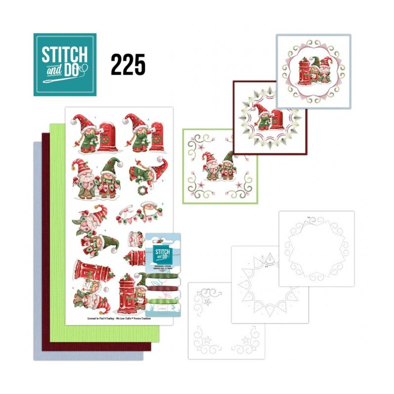 (STDO225)Stitch And Do 225 - Gnomes For Christmas