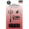 (SL-ES-STAMP710)Studio light SL Clear stamp Owl scenery Essentials nr.710