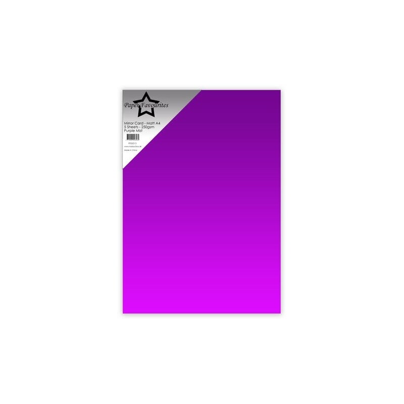 (PFSS013)Paper Favorites Purple Mist A4 Mirror Card Matte 250gsm (5pcs)