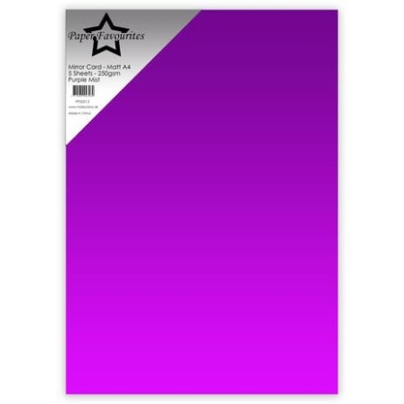 (PFSS013)Paper Favorites Purple Mist A4 Mirror Card Matte 250gsm (5pcs)