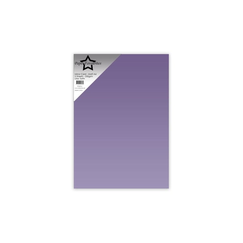 (PFSS014)Paper Favorites Lilac Satin A4 Mirror Card Matte 250gsm (5pcs)