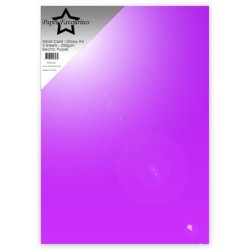 (PFSS109)Paper Favorites Electric Purple A4 Mirror Card Glossy 250gsm (5pcs)