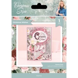 (S-CR-CA-ST-CHWI)Crafter's Companion Christmas Rose Clear Stamp Christmas Sparkle