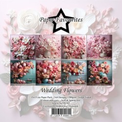 (PF502)Paper Favorites Wedding Flowers 6x6 Inch Paper Pack