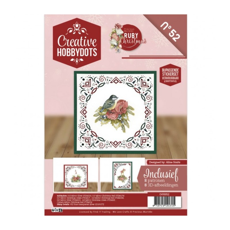 (CH10052)Creative Hobbydots 52 - Precious Marieke - Ruby Christmas