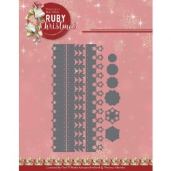 (PM10269)Dies - Precious Marieke - Ruby Christmas - Ruby Rosttes