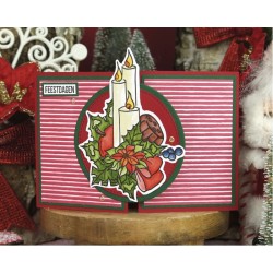 (PMCS10053)Clear Stamps - Precious Marieke - Ruby Christmas - Ruby Candles