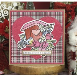 (PMCS10054)Clear Stamps - Precious Marieke - Ruby Christmas - Ruby Birdhouse