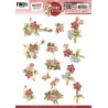 (SB10937)3D Push Out - Precious Marieke - Ruby Christmas - Ruby Amaryllis