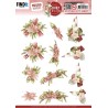 (SB10938)3D Push Out - Precious Marieke - Ruby Christmas - Ruby Poinsettia