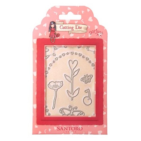 (GOR-ES-CD804)Studio Light Cutting Die Hearts, butterflies & flowers Gorjuss Essentials nr.804