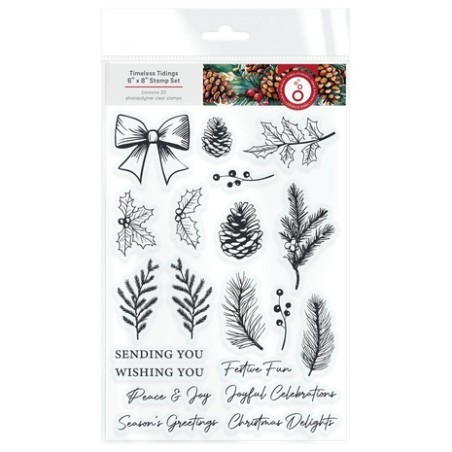 (5531e)Tonic Studios • Timeless Tidings 3D Embossing Folder Pinecone Parade