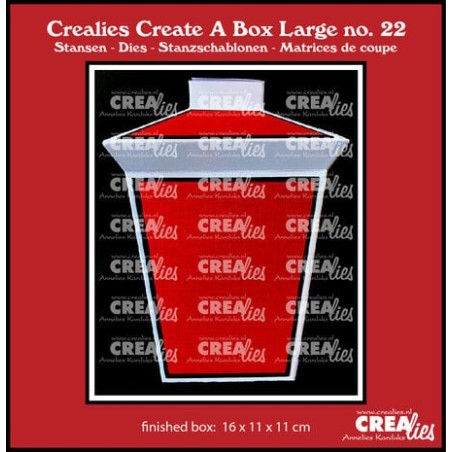 (CCABL22)Crealies Create A Box Large Dies No. 22 Lantern Large