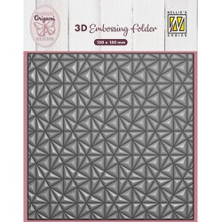 (EF3D091)Nellie's Choice Embossing Origami Triangles