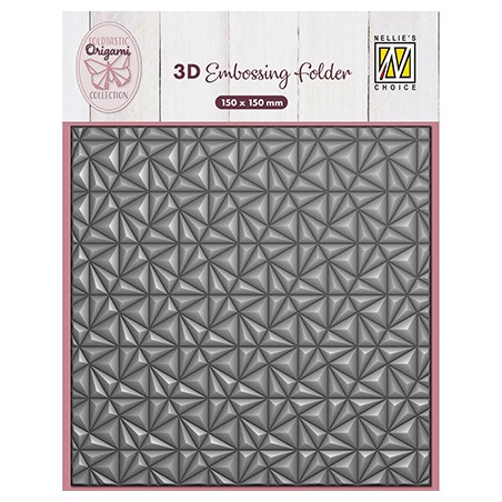 (EF3D091)Nellie's Choice Embossing Origami Triangles