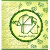 (EF3D091)Nellie's Choice Embossing Origami Triangles