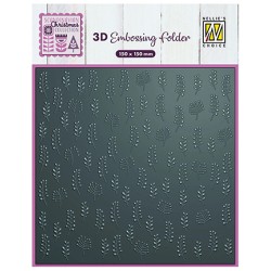 (EF3D098)Nellie's Choice Embossing Leaves