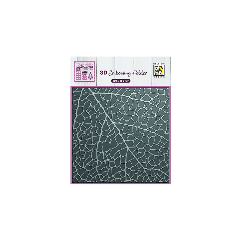 (EF3D099)Nellie's Choice Embossing Leaf grain