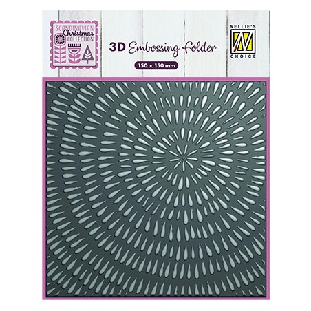 (EF3D100)Nellie's Choice Embossing Sliced wood