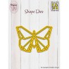 (SD323)Nellie's Shape Dies Origami Butterfly