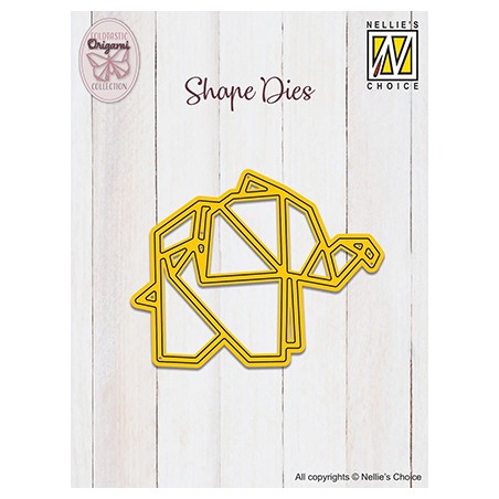 (SD325)Nellie's Shape Dies Origami Elephant