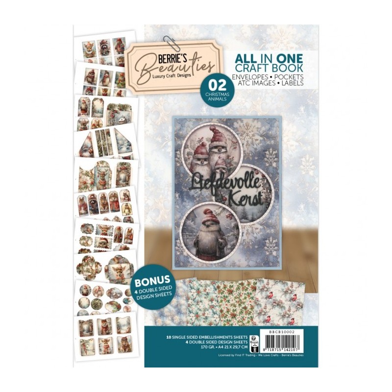 (BBCB10002)Berries Beauties - All-in-one Craft Book 2 - Christmas Animals