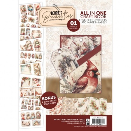 (BBCB10001)Berries Beauties - All-in-one Craft Book 1 - Vintage Christmas