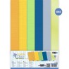 (YC-A4-10029)Linen Cardstock Pack - Yvonne Creations - Lemon Breeze - A4