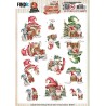 (SB10949)3D Push Out - Yvonne Creations - Gnome for Christmas - Gnome Houses