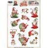 (SB10950)3D Push Out - Yvonne Creations - Gnome for Christmas - Gnome Tea