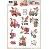 (SB10952)3D Push Out - Yvonne Creations - Gnome for Christmas - Gnome Transport