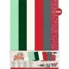 (YC-A4-10030)Linen Cardstock Pack - Yvonne Creations - Gnome for Christmas - A4