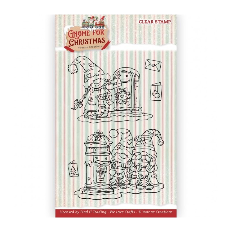 (YCCS10089)Clear Stamps - Yvonne Creations - Gnome for Christmas