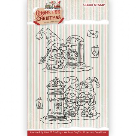 (YCCS10089)Clear Stamps - Yvonne Creations - Gnome for Christmas