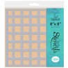 (STE-PA-01030-88)Claritystamp Art Stencil Plaids - Thick 8" x 8"