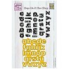 (CDCS003)Snellen Design Clearstamp +dies  - Scandinavian alphabet Lowercase