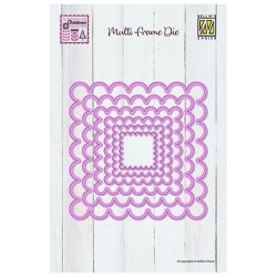 (MFD165)Nellie's shape dies Scalloped Square