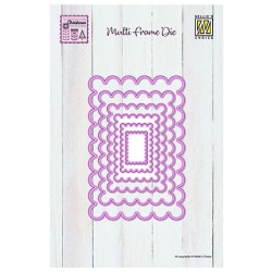 (MFD166)Nellie's shape dies Scalloped Rectangle